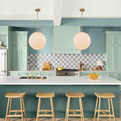 Contemporary Glam 1-Light Opal Glossy Glass Orb Pendant