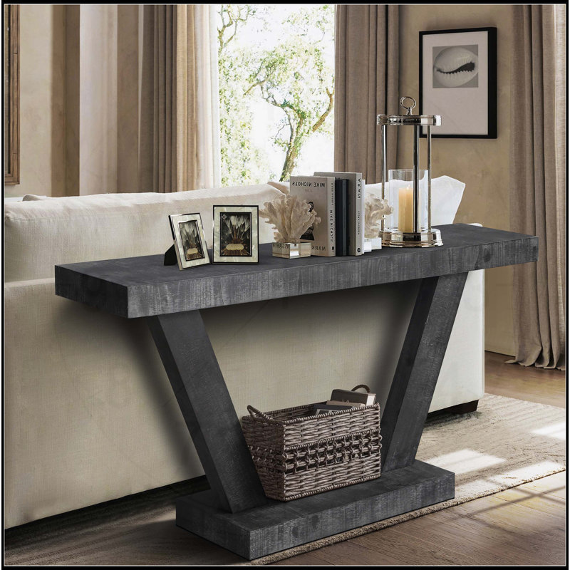 Rustic Distressed Wood Entryway Bench with Versatile Storage Cabinet, Antique Black