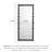 American-Style Fan-Shaped Edge Wall-Mounted Full-Length Mirror-611588776