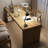 Wood color L-Shaped Solid Wood Desks-107198188-107198190