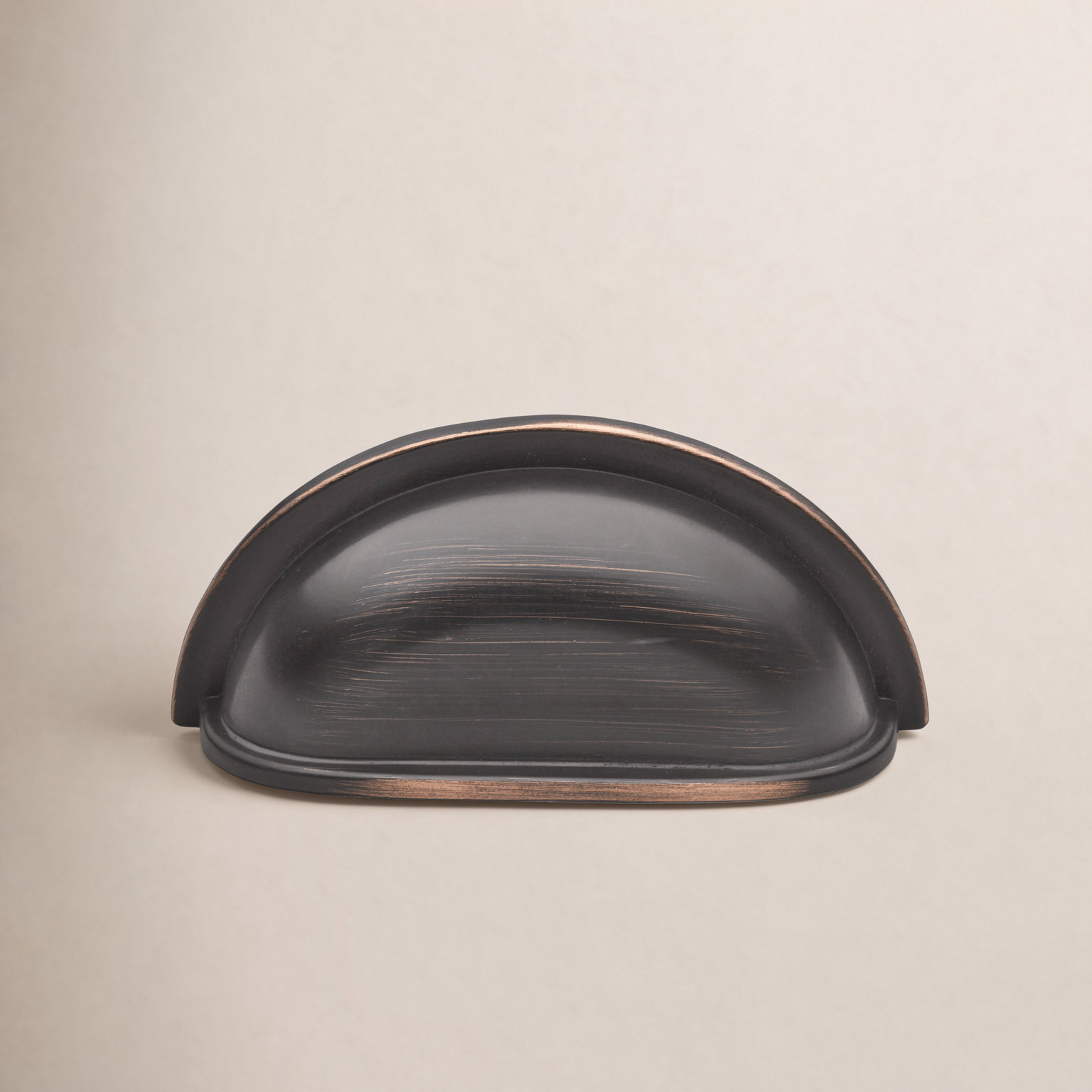 Classic Cup Bin Cabinet Pull, Oil Rubbed Bronze