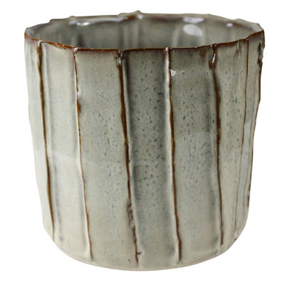 Cache pot à lignes verticales Maesyn