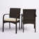 Polyethylene (PE) Wicker Wicker Outdoor Dining Armchair with Cushion