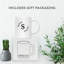 Tasse à café personnalisée en forme de monogramme personnalisé avec lettres A à Z, tasse à café en céramique à feuilles minces 11 oz, paquet de 1-70924629