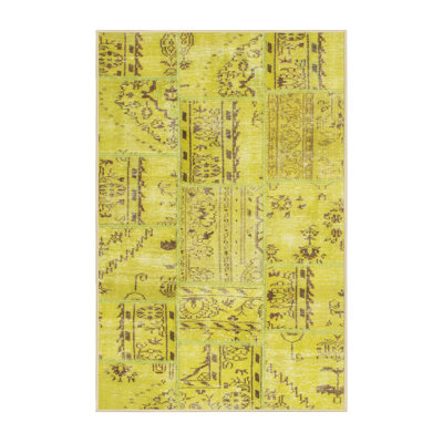 Tapis traditionnel jaune / brun Endrit