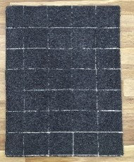 Mallory Marine Blue Hand Tufted Area Rug, Rectangle 2' x 3'