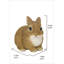 Statue de lapin assis