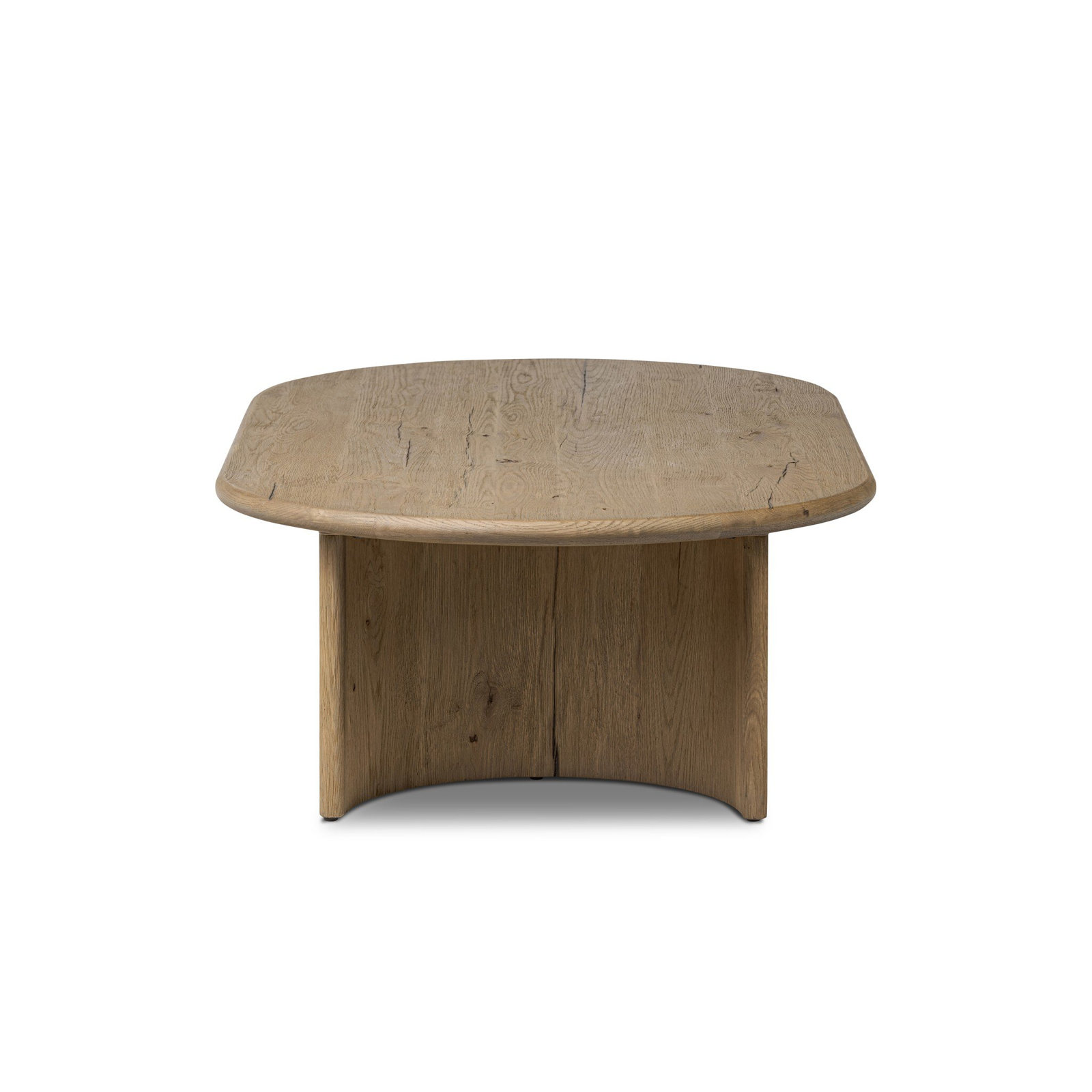 Haiden Single Coffee Table, 17" H x 27" L x 51" W, Worn Oak