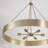 35.75"W x 27.25"H 6-Light Modern Circular Metal Chandelier-100740142