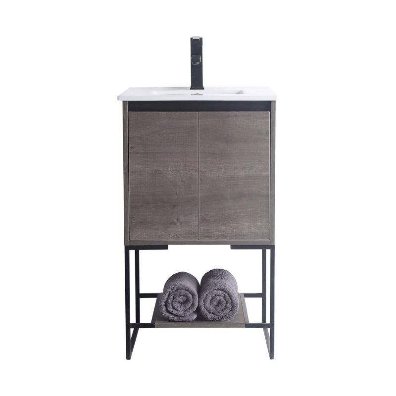 Ensemble de meuble-lavabo simple 20 po Antrel, Gris