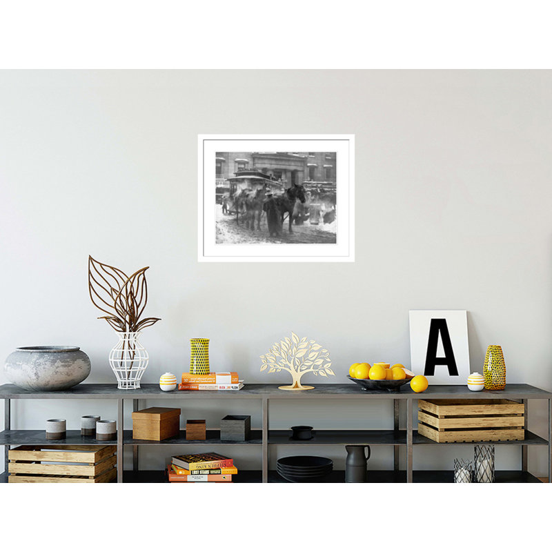 «The terminal» par Alfred Stieglitz, impression giclée sur cadre, H 23,5 po x l 28,88 po