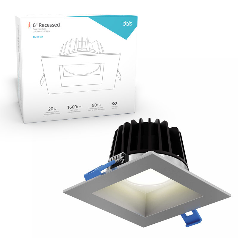 Panneau lumineux à DEL 6 po, Nickel satiné