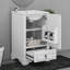 Meuble-lavabo de 20 po avec lavabo en céramique et tiroir à compartiments, tablette ajustable en forme de U-312879900