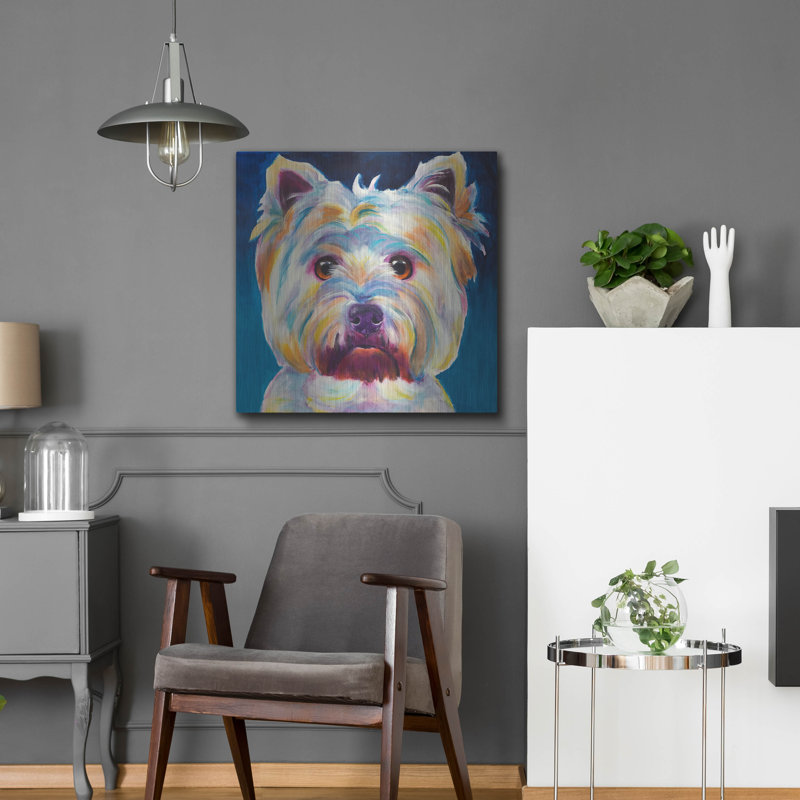 «Westie - Chispy» par Dawg Painter, H 24 po x l 24 po