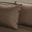 Collection de literie pour lit de jour - brun, simili suède, style rustique