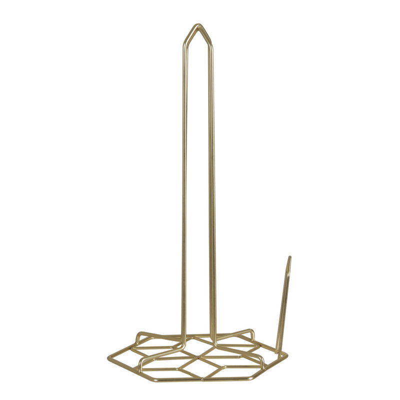 Metal Paper Towel Holder, Gold