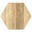 Mckinley 16"W Solid Mango Wood Contemporary Hexagonal Side Table-783794248