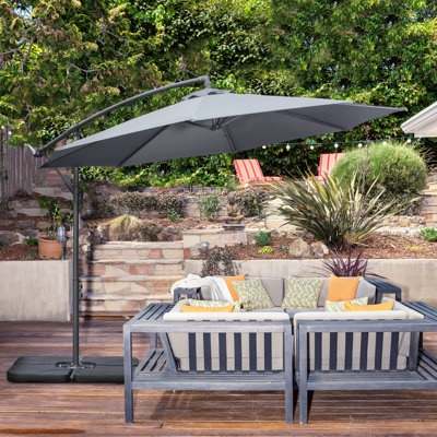 Parasol de jardin de 9,6 pi avec parasol Banana