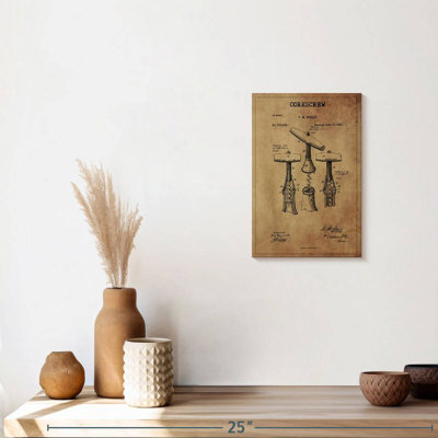 Tire-bouchon breveté sur toile