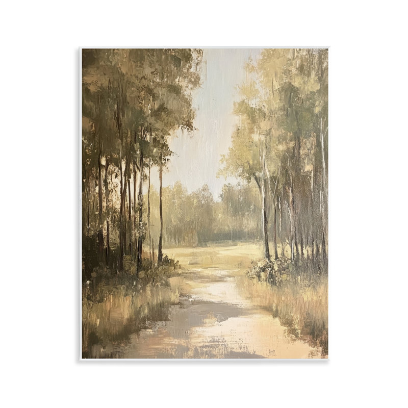 To The Woods Pathway, plaque murale par Petal Prints Design