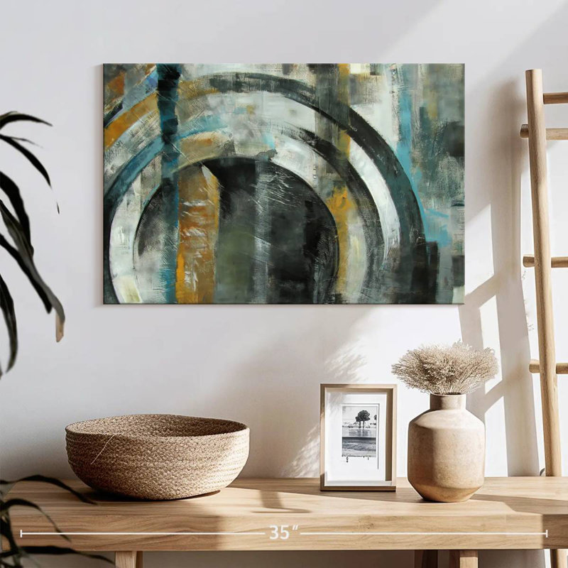 Avery Abstract Circle, 16" H x 24" W