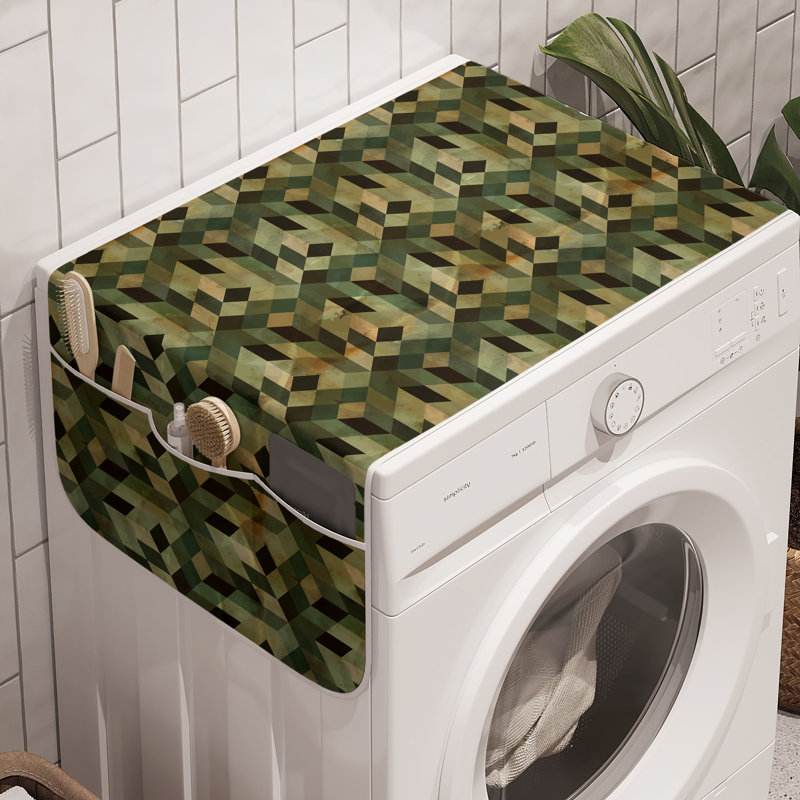 Ensemble de 2 boîtes à linge géométriques East Brown Home