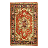 Oriental Area Rug in Rust