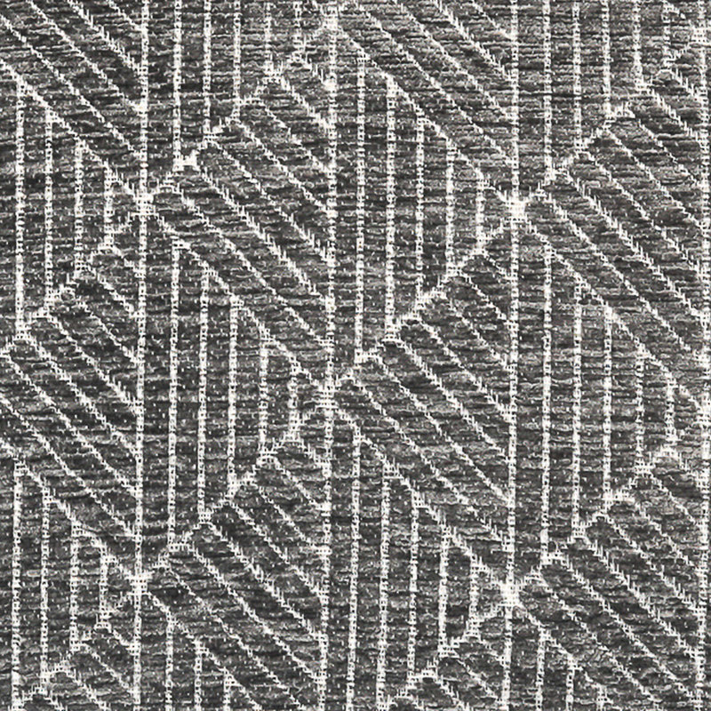 Modern Farmhouse Geometric Chenille Reversible Pillow - Soft, Double-Sided for Living Room, Charcoal Grey