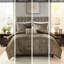 Édredon double / grand 6 pièces - Rembourrage, motif de feuille, tissu lavable à la machine, jet-121327416