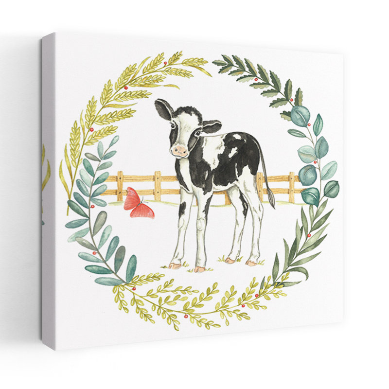 Art de la vache papillon, H 18 po x l 18 po