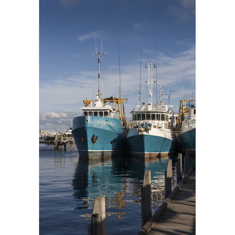 Commercial Fishing Boats by Lleerogers, 36" H x 24" W