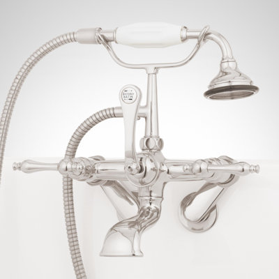 Telephone Style Tub Wall Mounted Faucet with Lever Handles
