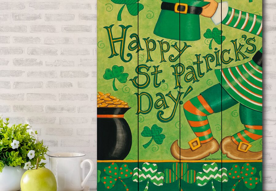  Wofawofa Happy St. Patrick's Day Backdrop 3X5FT Vinyl