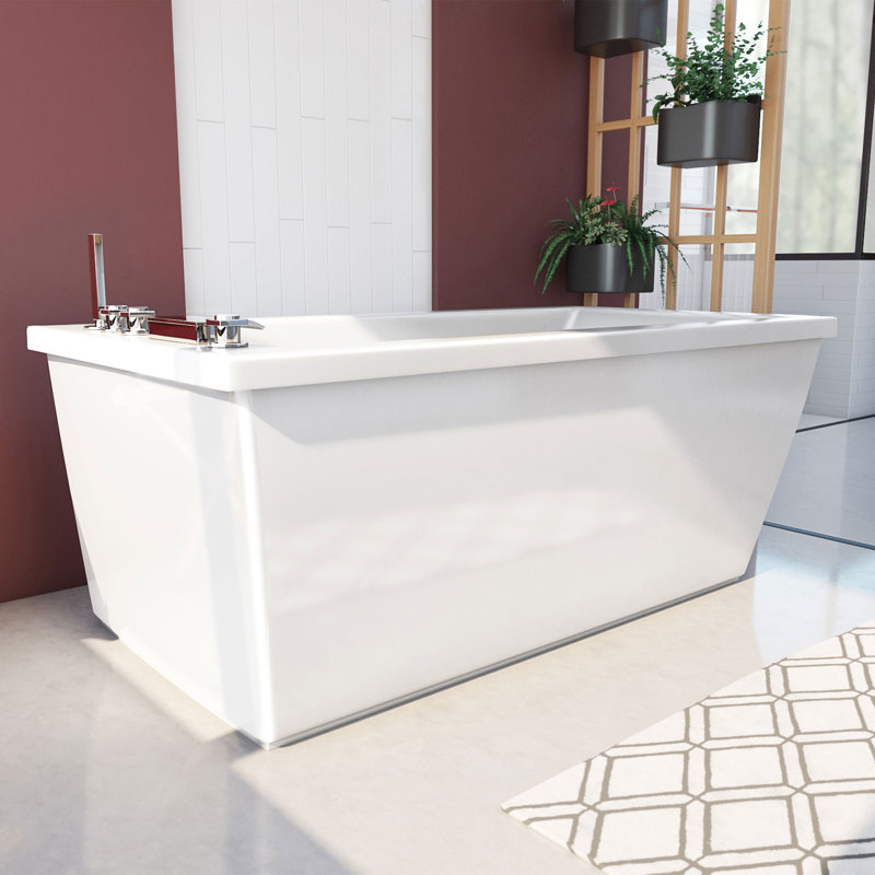 Levantine 60" L x 32" W Free Standing Soaking Acrylic Bathtub