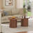 47'' W Oval Coffee Table With Storage, Mid-Century Modern Fluted Center Table With Round Base-1813564076