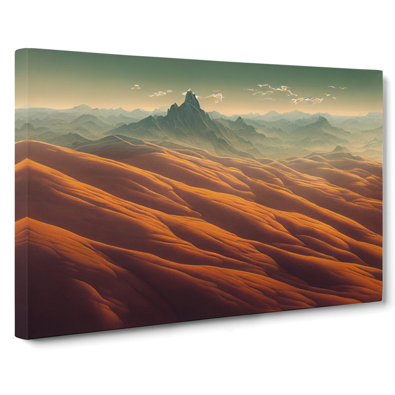 Super Mountain Landscape - Wrapped Canvas