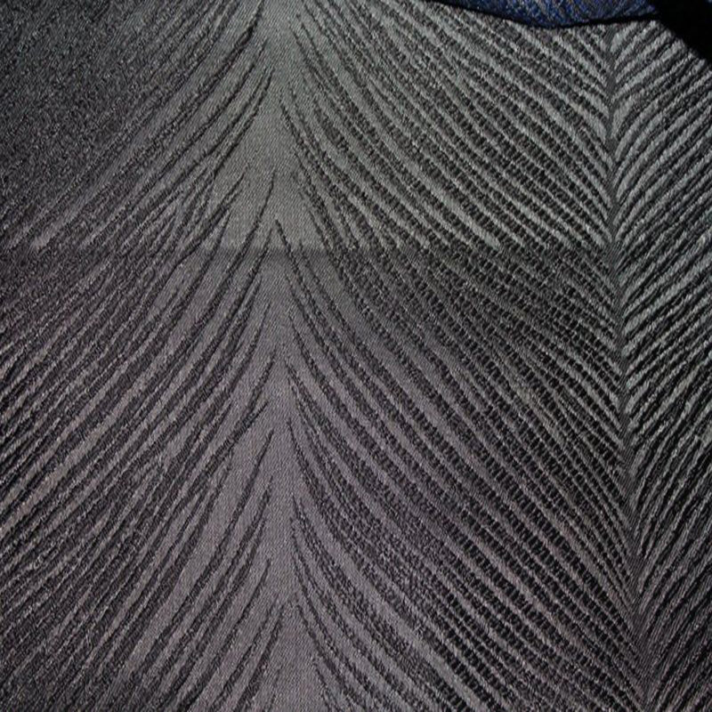Tissu d'ameublement en lin 100% polyester Brooksberry, Noir