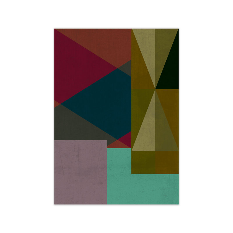 Dark Colourful Abstract A - Print, No Frame, 84cm H x 59cm W x 1cm D