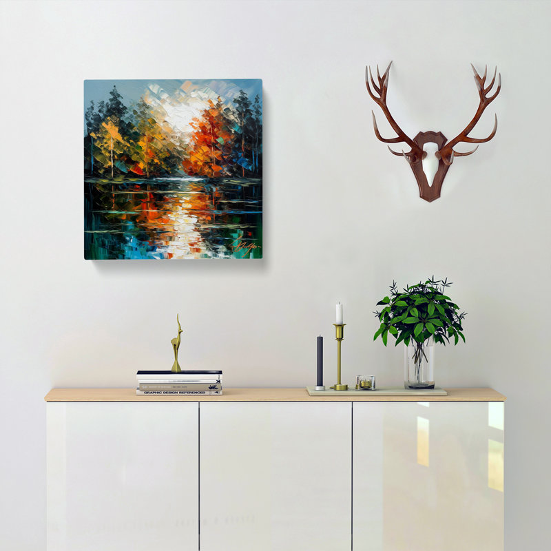 Modern Wall Art - Wrapped Canvas, 35cm H x 35cm W x 3cm D