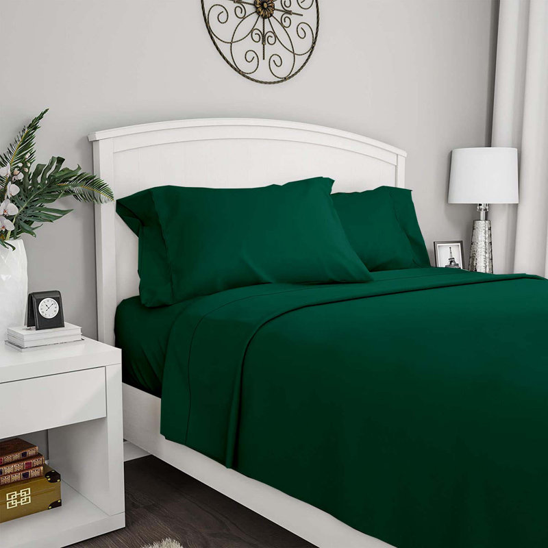  4-Piece Rayon from Bamboo Sheet Set Twin XL, Hunter