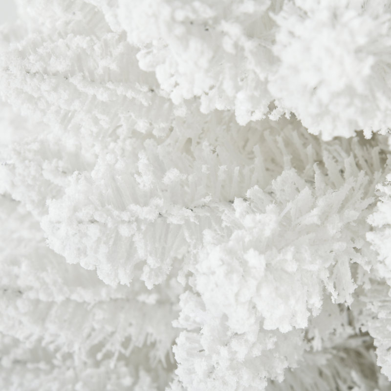 Arbre de Noël neige enneigé, 5.9', Blanc