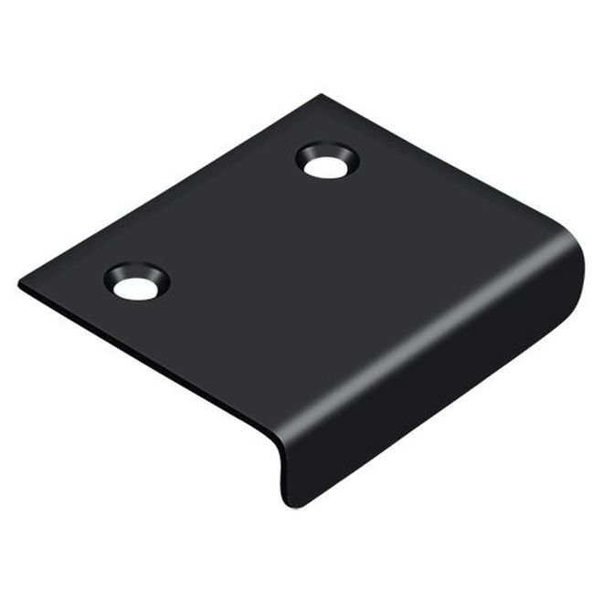 Deltana DCM215U19 Drawer, Cabinet, Mirror Pull, 2" x 1-1/2" in Paint Black, 2", Painted Black
