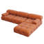 Canapé modulaire réversible en velours de L 104 po avec repose-pieds Cylar-1982501446