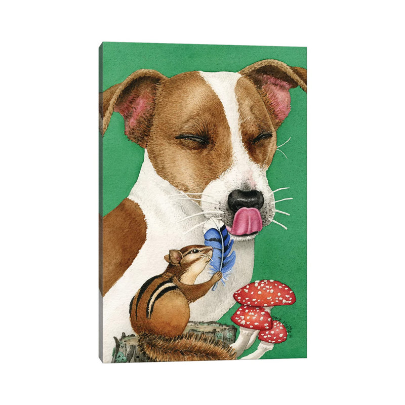 Chipmunk Mischief by Tracy Lizotte - Wrapped Canvas Gallery-Wrapped Canvas Giclée, 101.6 cm H x 66.04 cm W