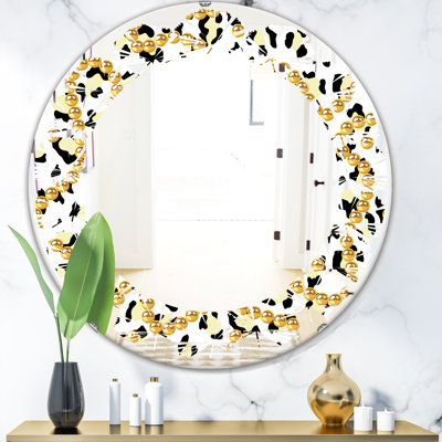 Miroir de salle de bain/coiffeuse murale glam