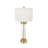 Cole And Grey Crystal Rods Room Table Lamp With Gold And Silver Base