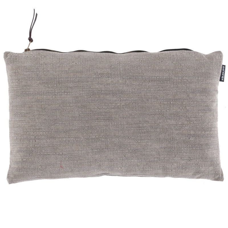 Rectangular Cotton Pillow Cover & Insert, Brown