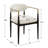 Uttermost Moxie White Dining Arm Chair