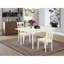 Ensemble de mobilier de salle à manger 5 pièces comprenant une table de salle à manger rectangulaire avec Dropleaf et 4 chaises en bois, lin blanc-106903249-109975715-106903251