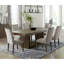 Ensemble de 2 chaises d'appoint de salle à manger de style contemporain, finition en bois brun